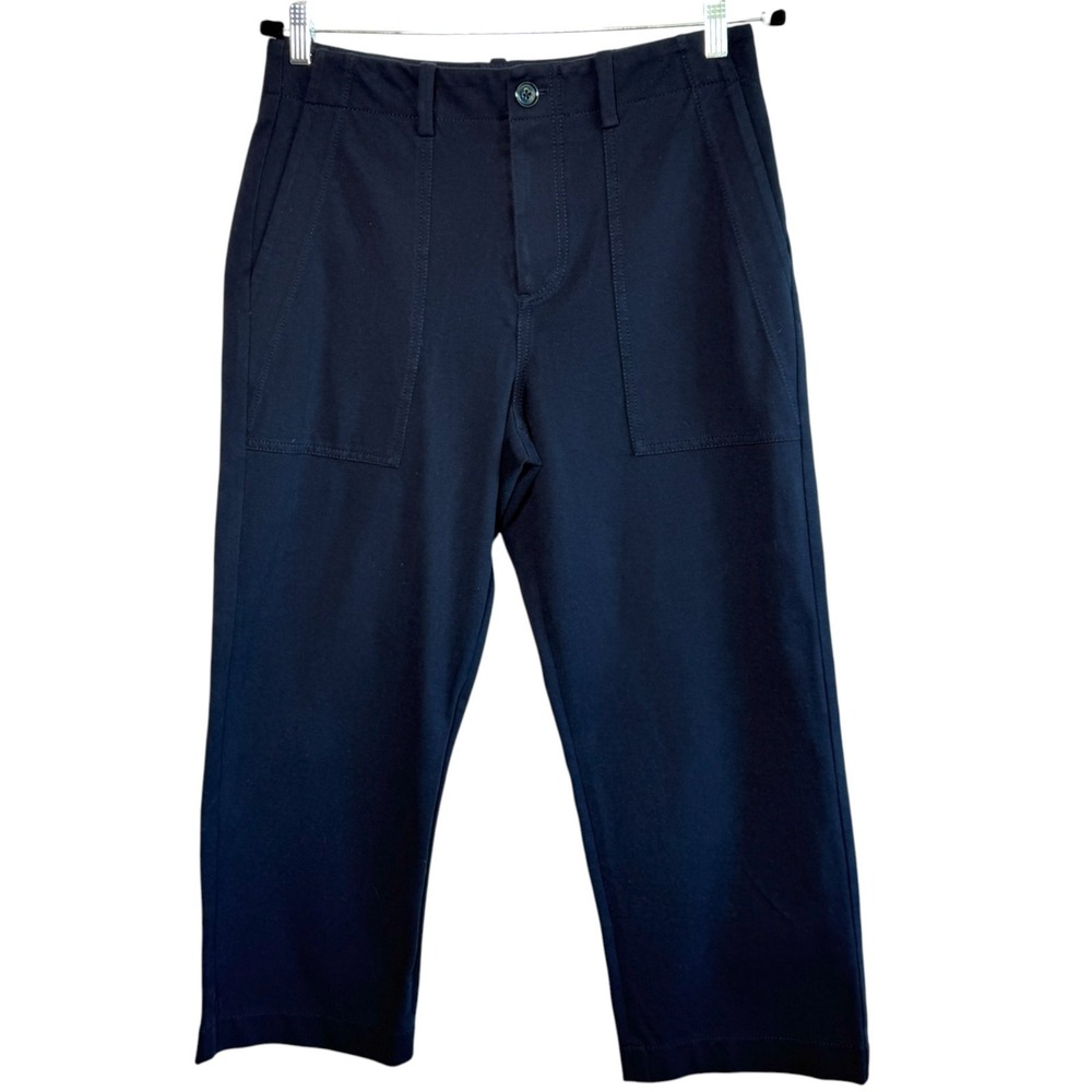 Circolo 1901 Cropped Pants Sz EU42 US10 Italian Designer Stretch Tailored Luxury